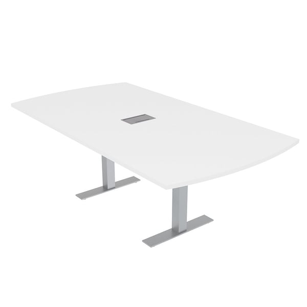 45.25 in W, 84 in L, 29 in H, Engineered Wood Top, White
